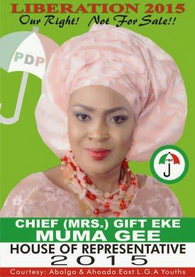  Muma Gee Joins Politics Under PDP, Releases Stunning Campaign Poster