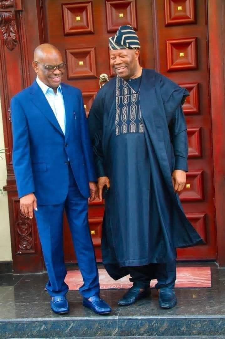 Photos Senate President Senator Godswill Akpabio Visits Wike