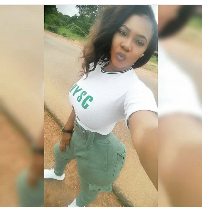 Sexy Nigeria NYSC Lady Shows Her Sexy Curve In Her Long NYSC Trouser  (Photo) - 9jaflaver