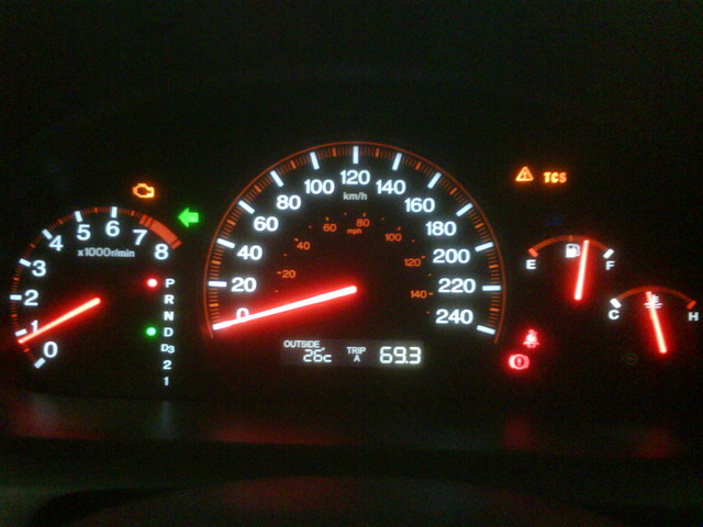 All warning lights on dashboard honda #3