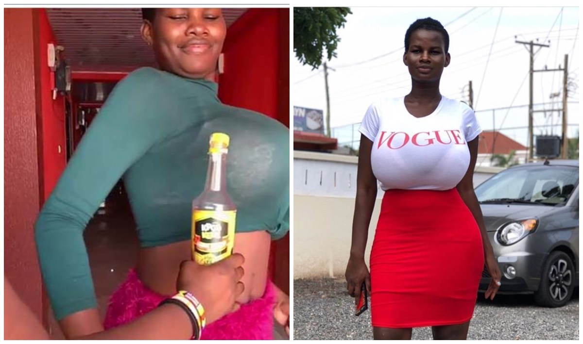 Watch- Pamela Odame Watara Opened A Bottle Of Bear With Her Boobs - Celebri...