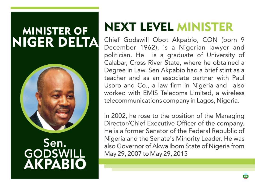 Meet The Nigeria Next Level Ministers, Know Their Ages, Background