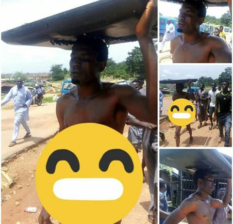 Man Beaten And Stripped Unclad For Trying To Steal Flat Screen TV Crime Nigeria