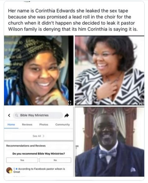 Woman Shares Details Of Lady In Pastor Wilson Viral Sex Video Photo