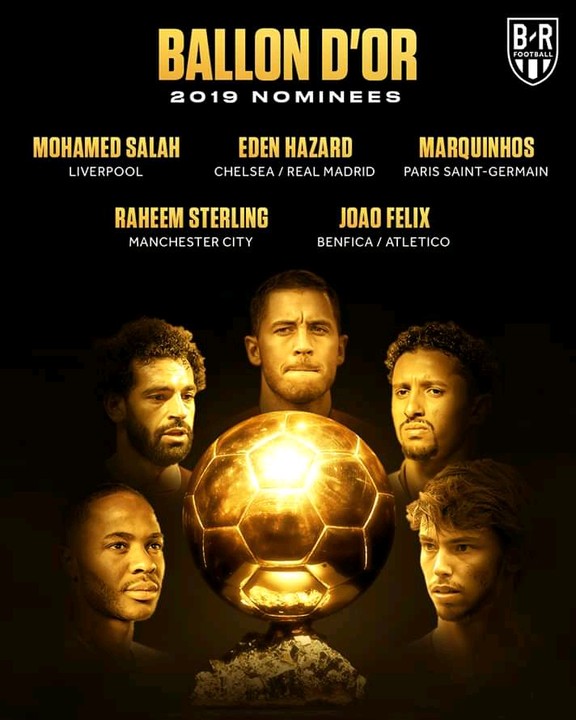 Balon D'or 2019 Nominees +Images Sports Nigeria