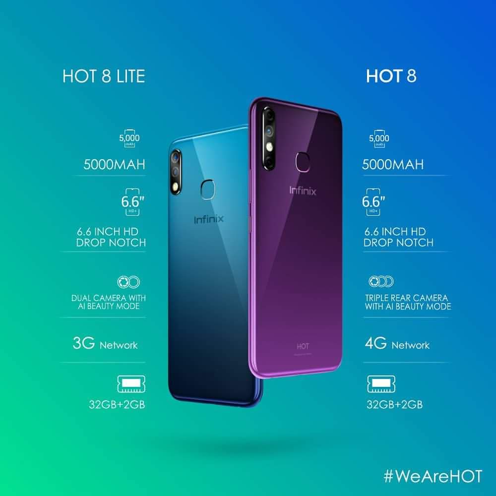 What Is The Difference Between Infinix Hot 8 And Hot 8 Lite - Phones -  Nigeria