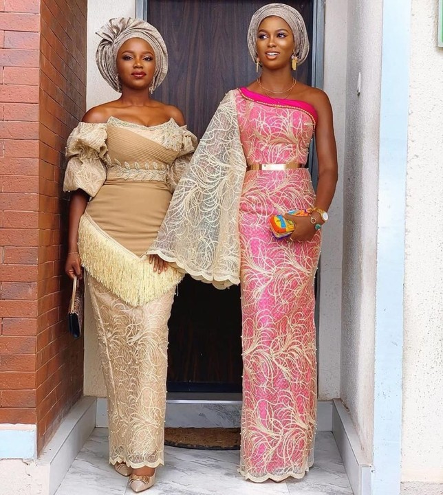 Latest Lace Aso Ebi Styles 2019 Catalogue For Ladies,aso ebi styles  2019,owambe catalogue,aso ebi catalogue