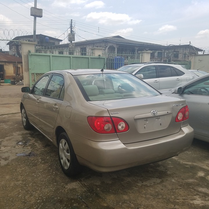 SOLD....Tin-can Cleared 2007 Toyota Corolla LE Gold Color - Autos - Nigeria