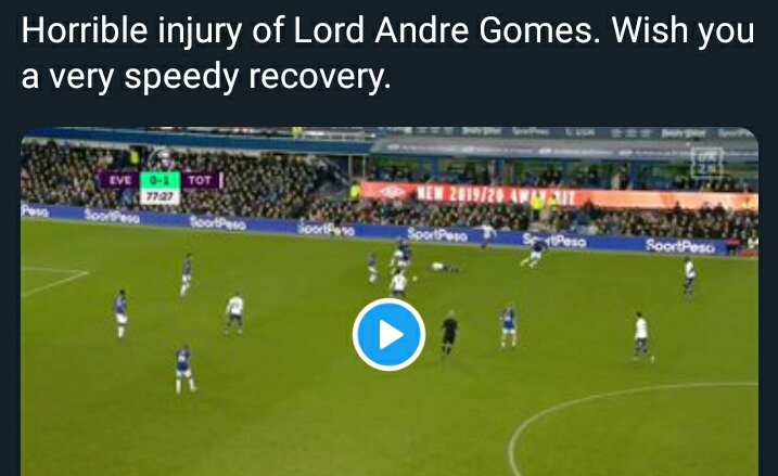 Andre Gomes Injured, Leg Breaks, Players Devastated (Photos) - Sports -  Nigeria