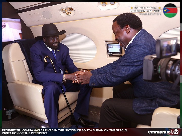 TB Joshua Received By President Salva Kiir Wife Mary Ayen