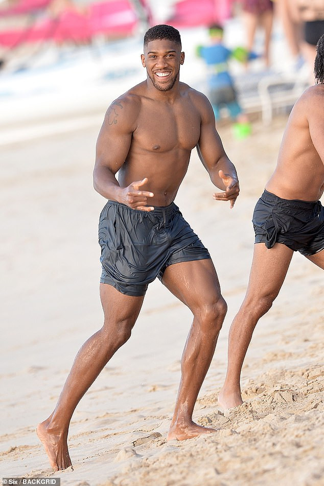 Anthony Joshua Shows Off His Muscular Body On A Beach Day (photos) - Sports  - Nigeria