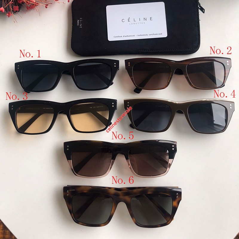 Shop - Celine Black Frame 01 Sunglasses In Acetate - Fashion/Clothing ...