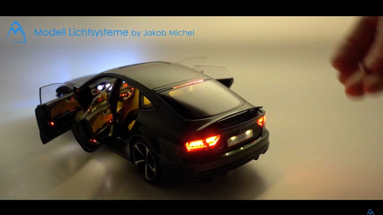 Audi RS3 Sportback Modellauto - Kohlefaser Silhouette