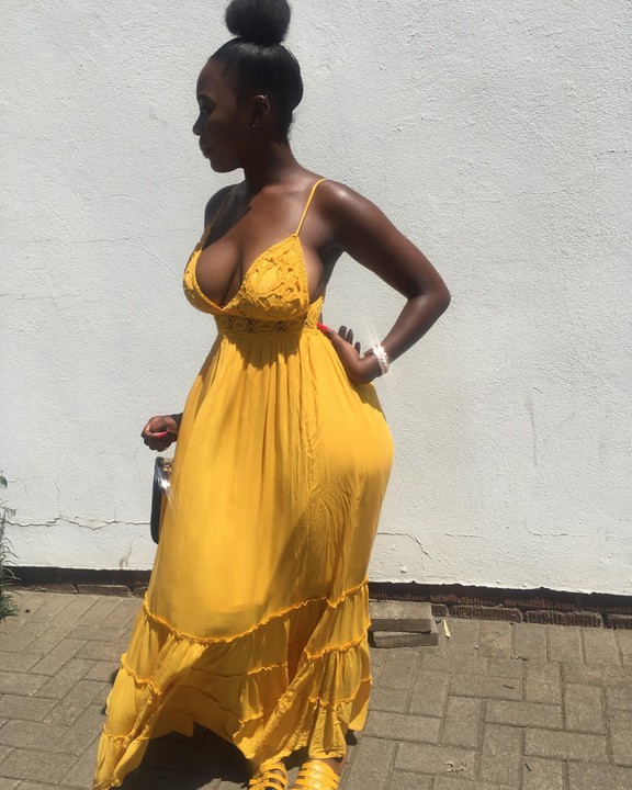 Nigerian lady declares herself a bad b!tch as she bares her boobs in see  through outfit