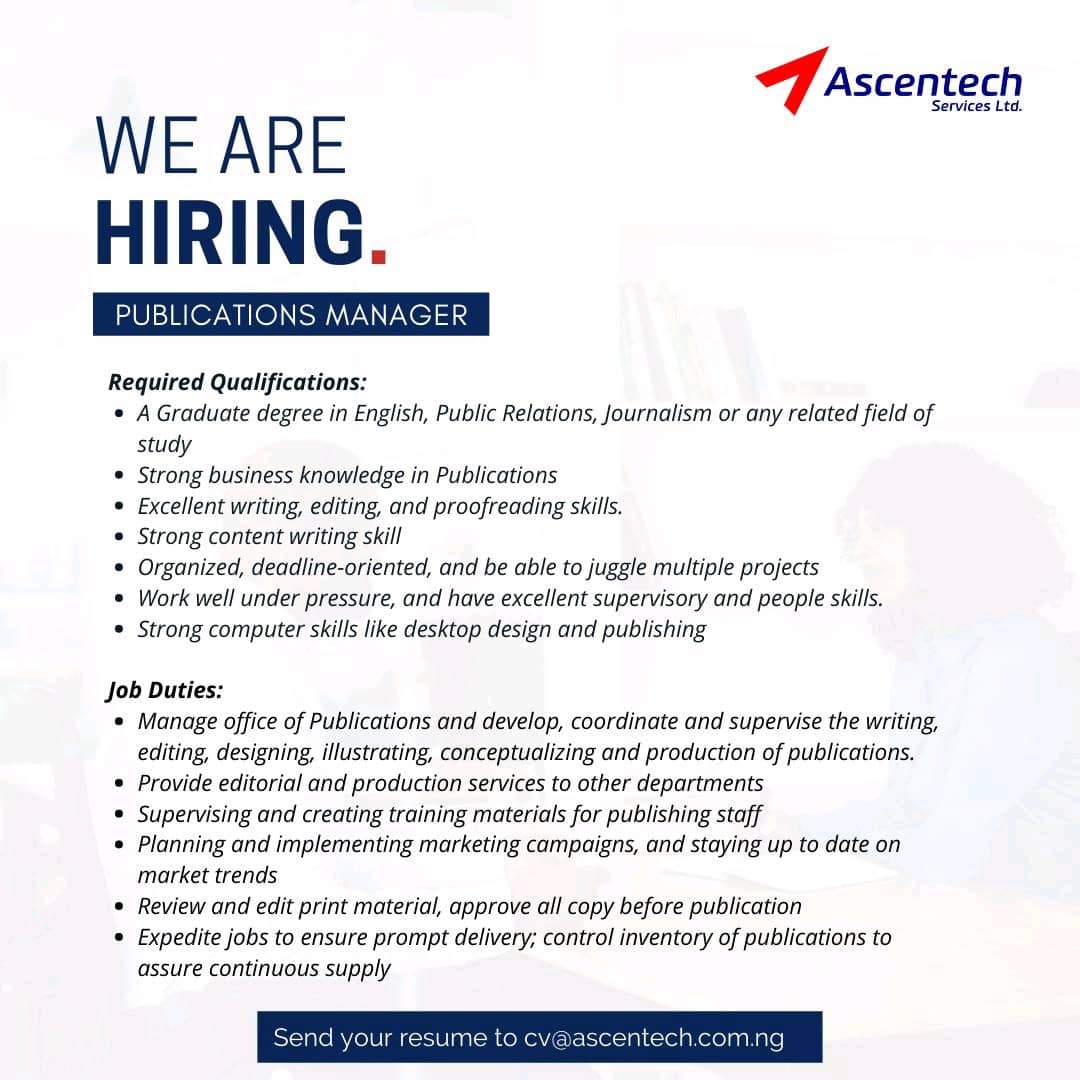 Vacancy! - Jobs/Vacancies - Nigeria