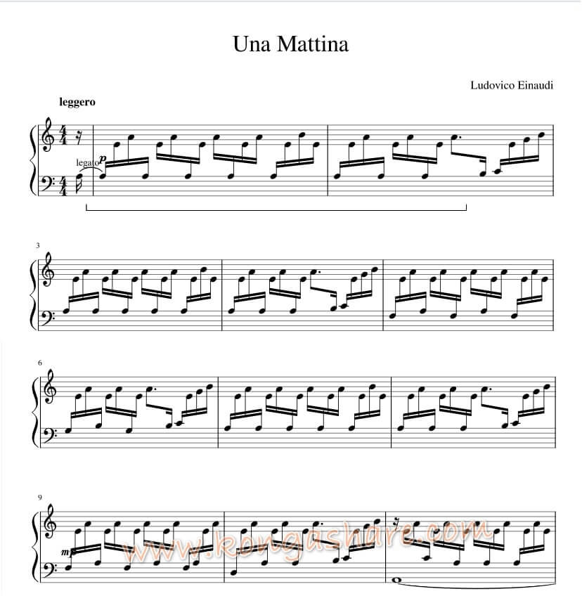 Download Una Mattina Sheet Music By Ludovico Einaudi For Piano In PDF -  Music/Radio - Nigeria
