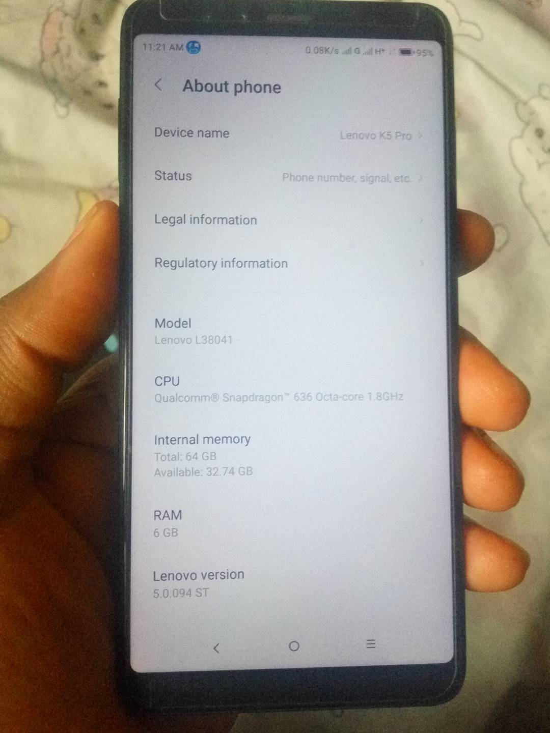 Sold Neatly Used Lenovo K5 Pro For Sale In Lagos Technology Market Nigeria