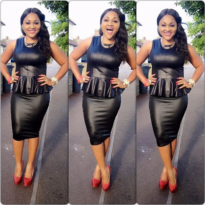 Mercy Aigbe Stuns In Black Leather - Celebrities - Nigeria