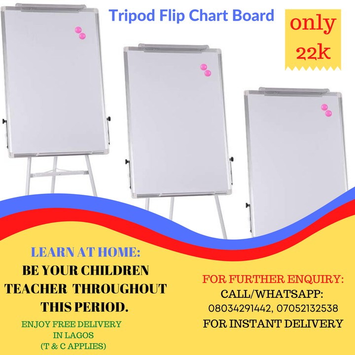 Buy Whiteboard & Flip Chart With Smooth & Durable Writing Surface In Lagos  - - Events - Nigeria