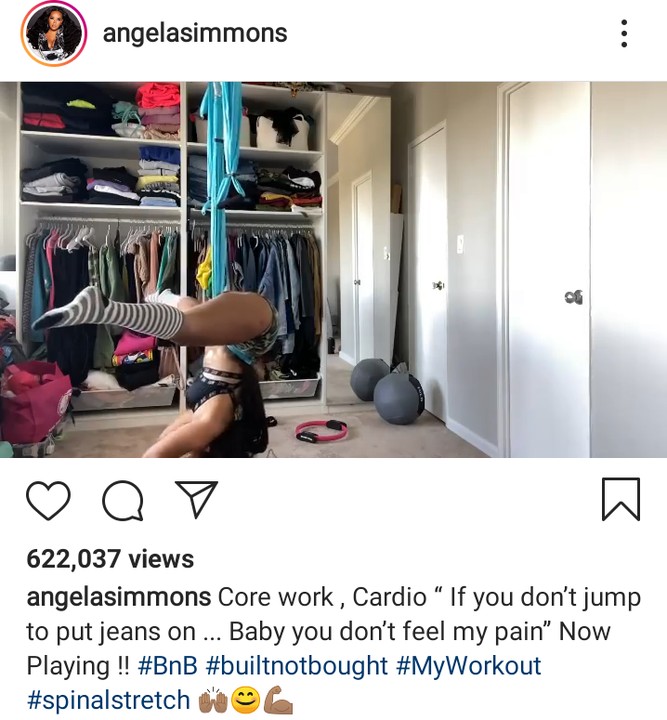 angela simmons workout