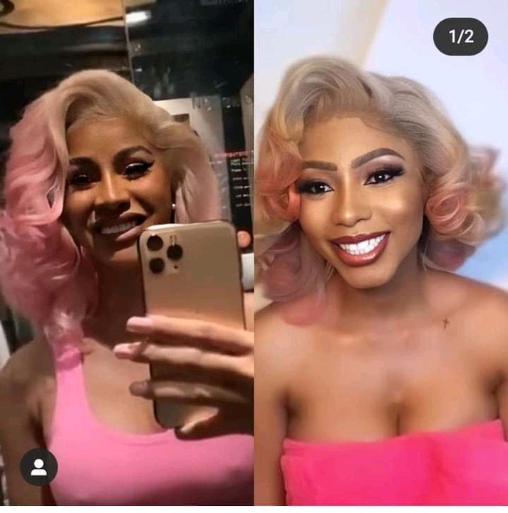 Nigerians Reacts As Mercy Eke Claims Cardi B Look Alike Pho