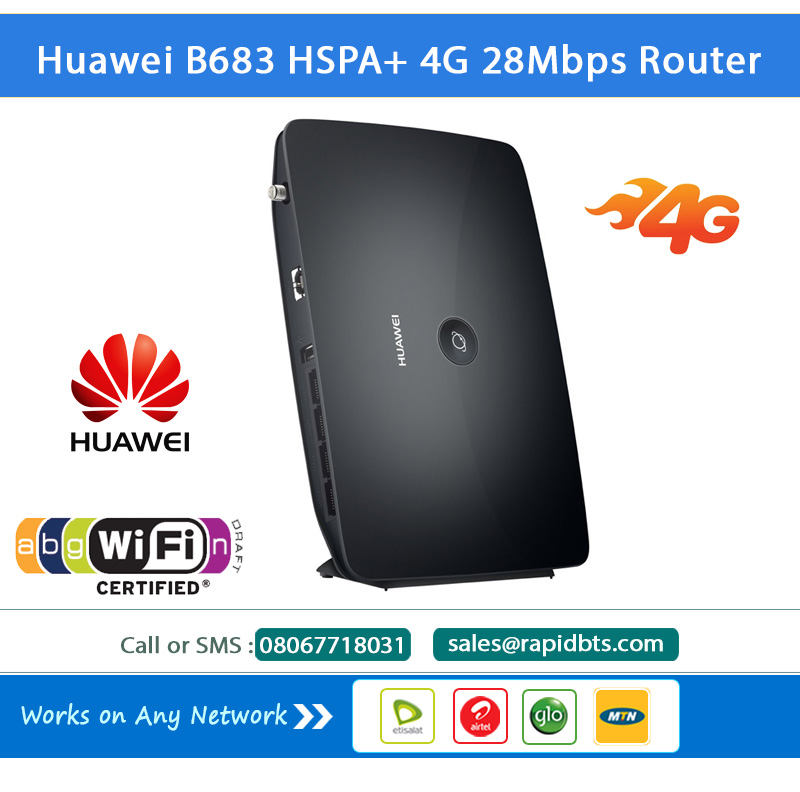 Huawei B683 3g / Hspa / 28mbps Router Usb / Wifi - Technology Market -  Nigeria