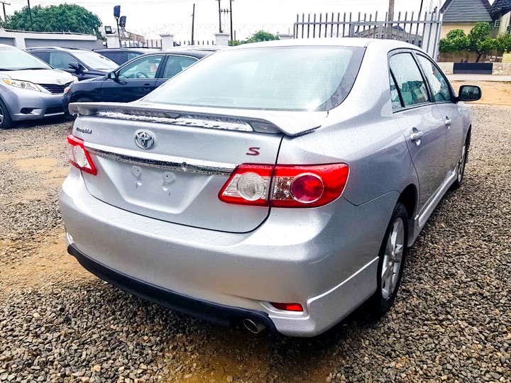 Toyota corolla deals s 2012 model