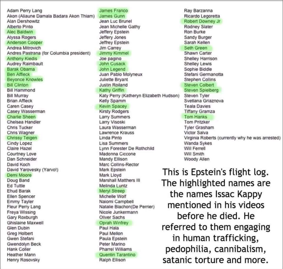 Epstein S Client List