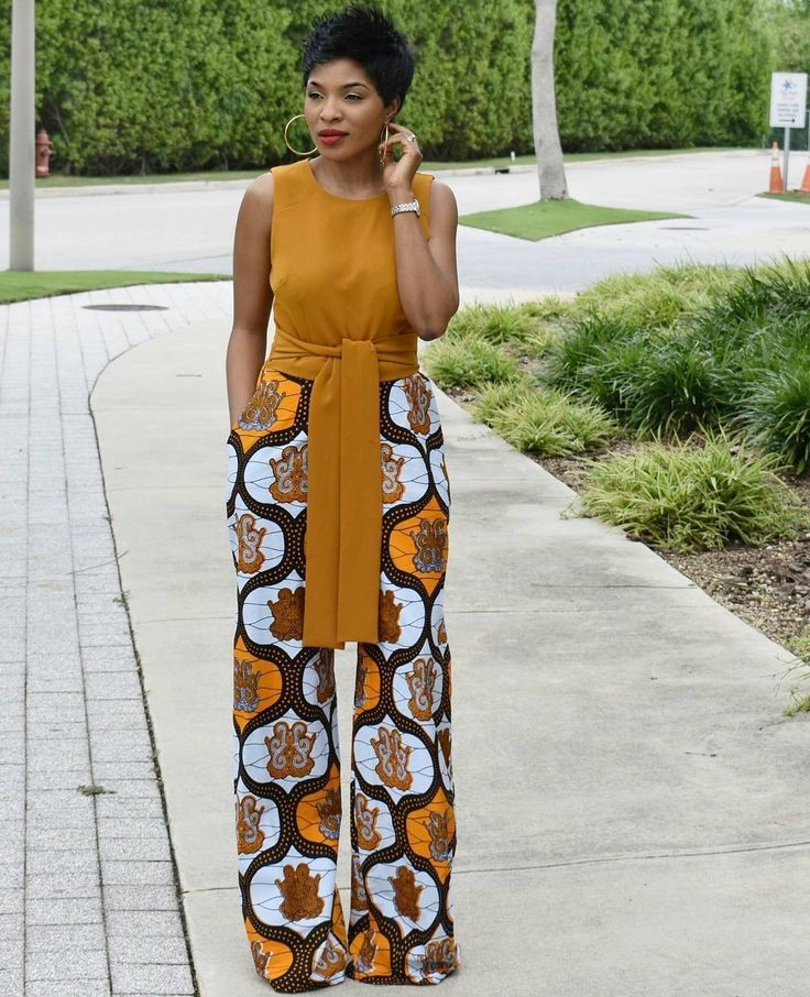 Latest ankara hot sale palazzo trousers