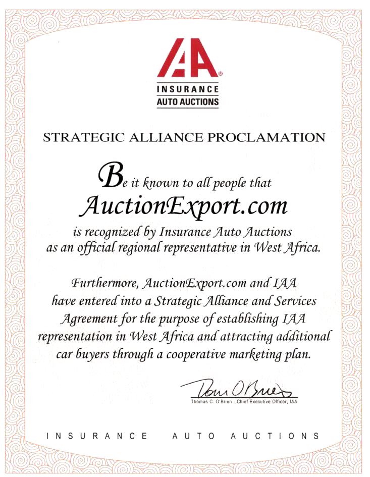 Auction Export Is An Official Representative Of IAAI In West Africa. - Autos  - Nigeria