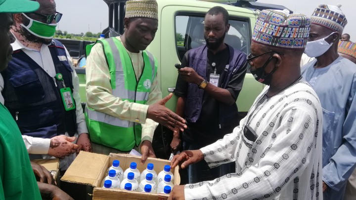 Nigeria Agricultural Quarantine Services Donated pesticides to maize ...