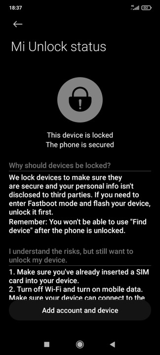 Xiaomi Mi Unlock Status Is Showing Device Locked. Help. - Phones - Nigeria