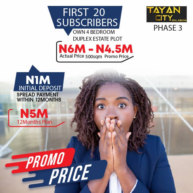 Tayan City Idu Phase 3 Abuja - Properties - Nigeria