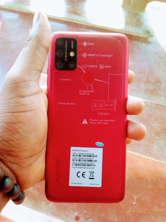 SOLD...3 Month Used Red Umidigi Power 3 - Phone/Internet Market