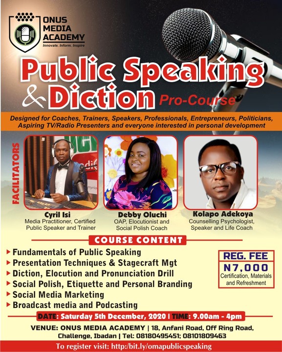 Public Speaking Training In Ibadan - Career - Nigeria