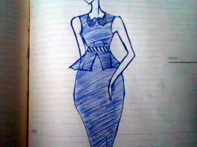 emphasis dress drawing