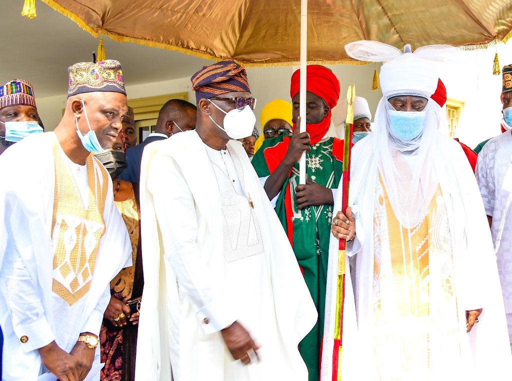 Ado Bayero, Sarkin Kano At Lagos House, Marina. Pictures. - Politics ...