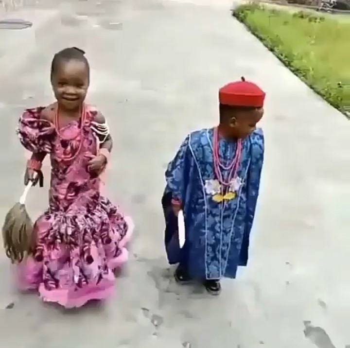 Igbo traditional attire for children 