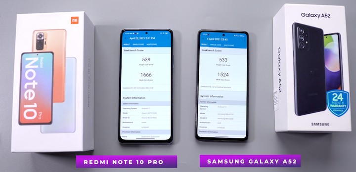 Redmi Note 10 Pro (126,000) Vs Samsung Galaxy A52 (139,500) Which Should U  Buy? - Phones - Nigeria