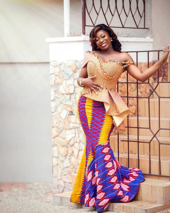2021 Latest Kente Styles Ghana Wedding Dresses Gorgeous Kente