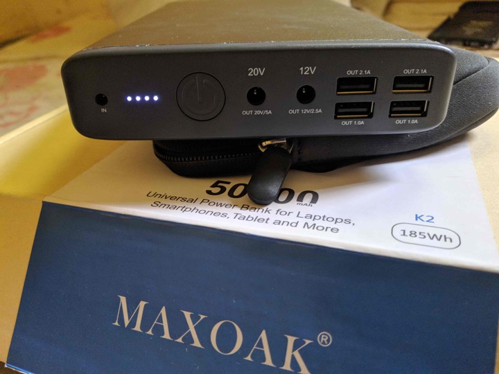 MAXOAK Laptop Power Bank 185Wh-50000mAh (Max.130W)