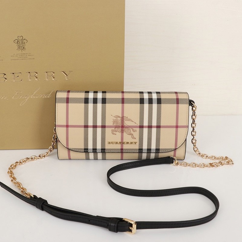 Burberry Pre-Owned Henley Haymarket-check Strap Wallet - Farfetch