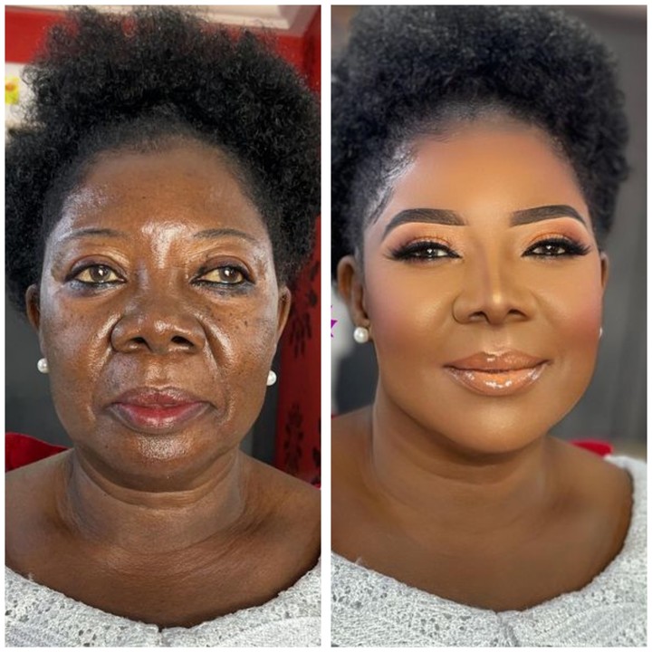 Makeup Transformation Of A 75-Year-Old Ghanaian Woman (Before & After Photos)  - Fashion - Nigeria
