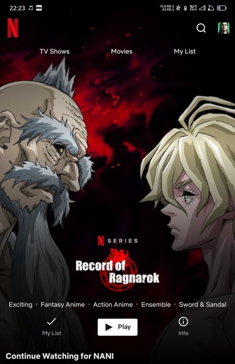 Record of Ragnarok Anime Manga Digital Poster Lubu Vs Thor 