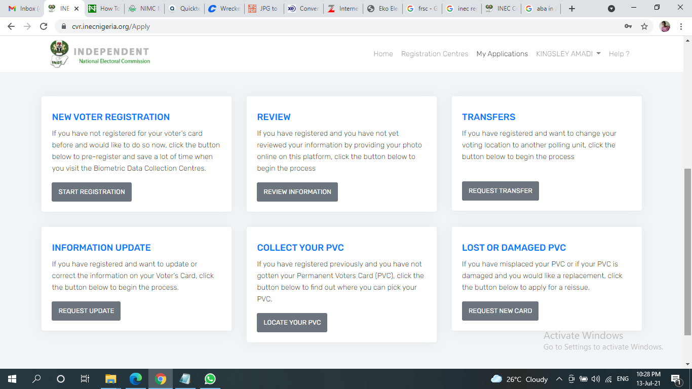 The New INEC E registration Portal Is All We Need To Decide Our Fate In 