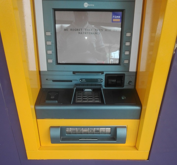 Atm Machine And Bad Englishpicture Business Nigeria 0814