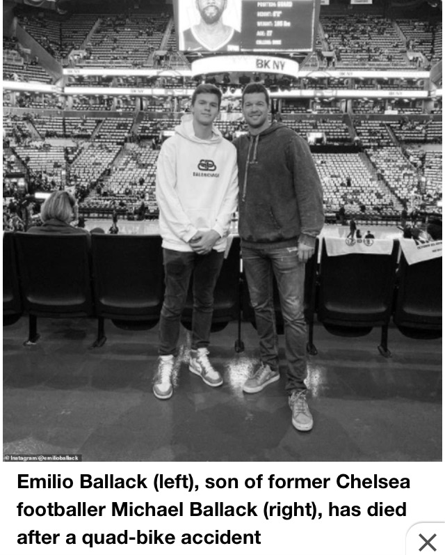 Emilio Ballack, Son Of Ex-Chelsea Midfielder Michael ...