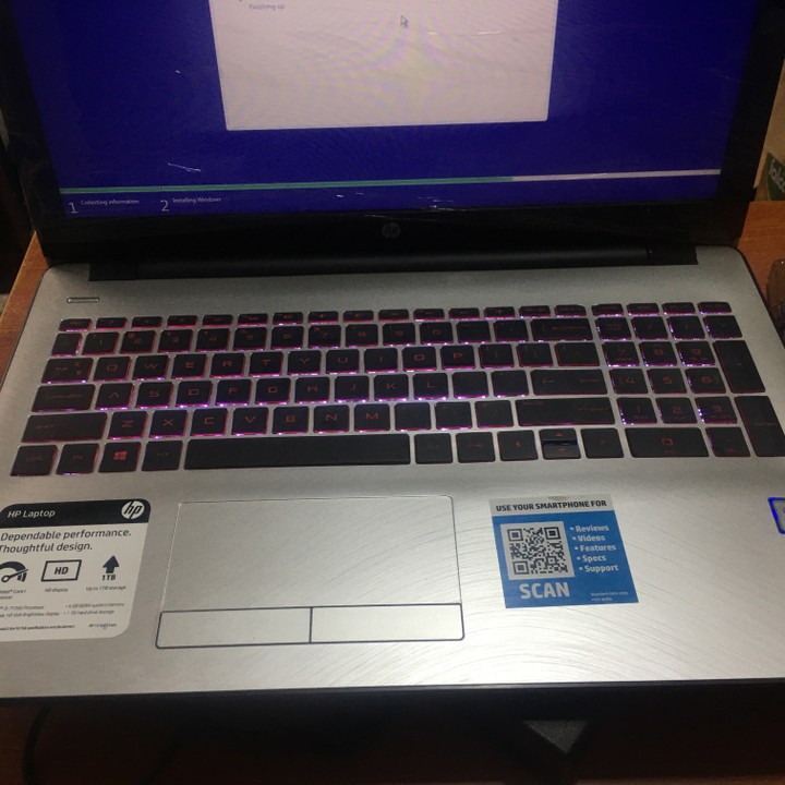 Clean Hp 15 Notebook Intel Core I3 Keyboard Light 4gb And 1 Terabyte Hdd Computer Market 6404