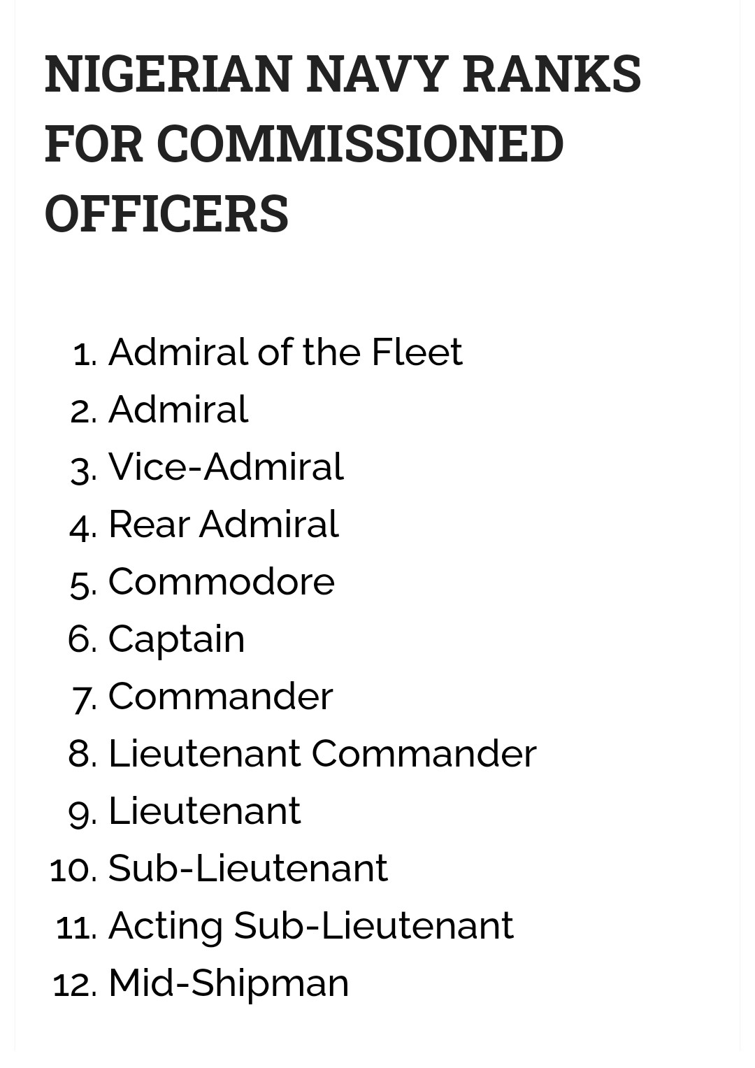 nigerian navy ranks