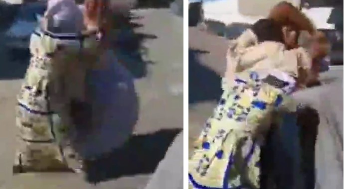 Nigerian 'big Girls' FIGHT DIRTY On The Streets Of LIBYA (video) - Romance  - Nigeria